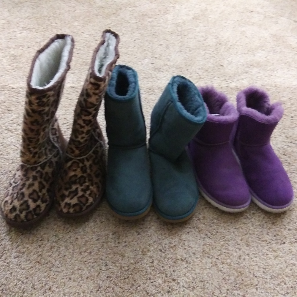 Two pairs of UGG boots and Woman's size nine boots
